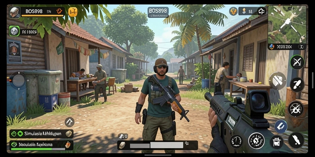 Tampilan gameplay <strong>BOS898</strong> yang menarik dan penuh warna.