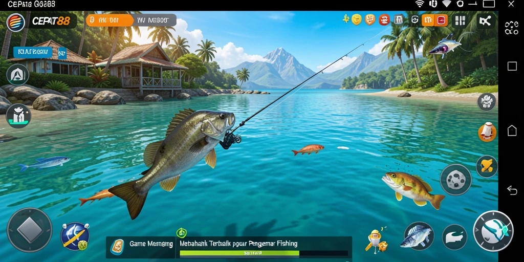 Tampilan gameplay menarik saat menangkap ikan di CEPAT88.