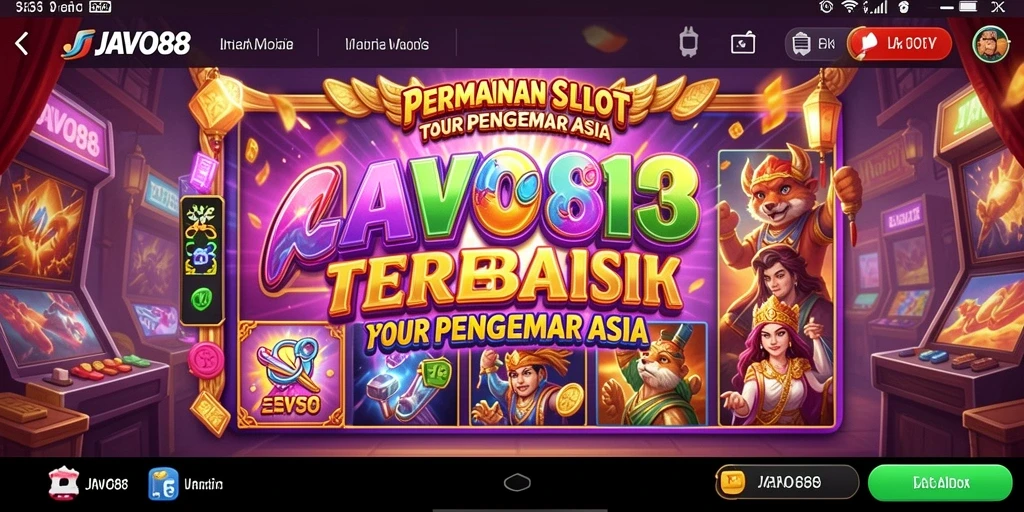 Tampilan menarik dari gameplay Slot di JAVO88.