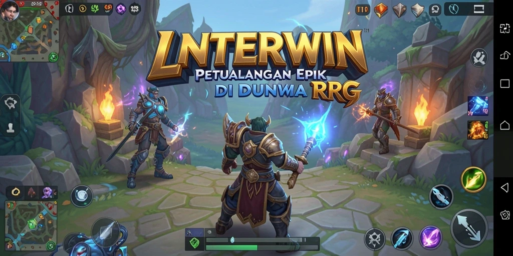Tampilan gameplay LNTERWIN yang memukau dan penuh aksi.