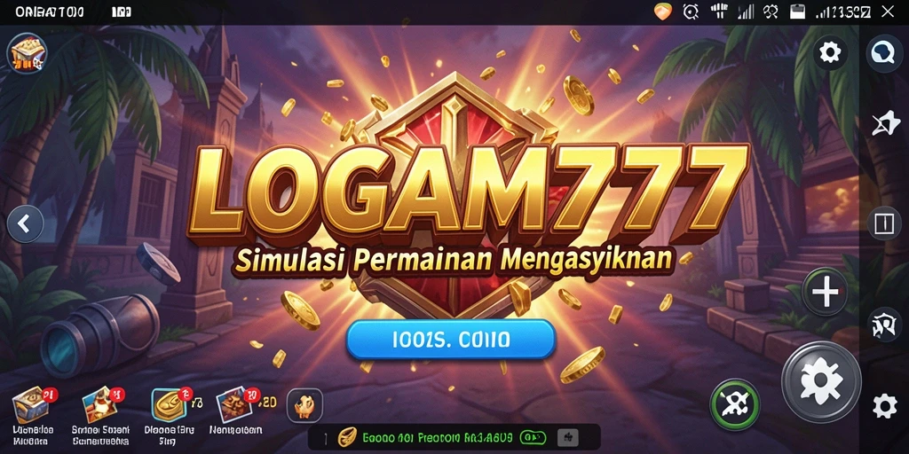 Screenshot dari gameplay LOGAM777 yang menunjukkan pengalaman simulasi yang mengesankan.