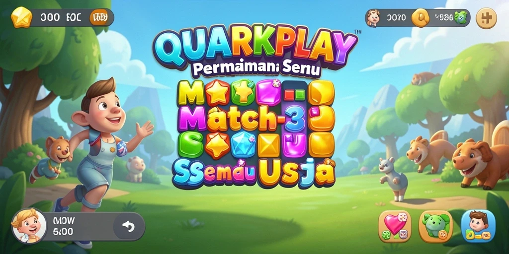 Gameplay seru QUARKPLAY yang penuh warna.