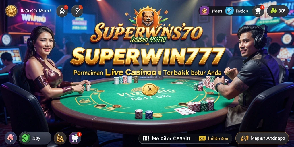 Tampilan gameplay SUPERWIN777 yang interaktif dan mendebarkan dari Live Casino.