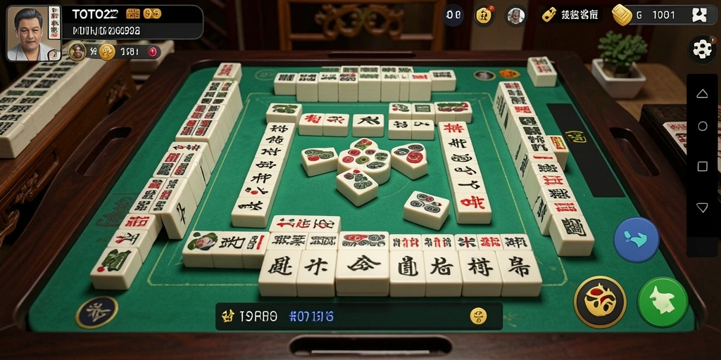 Screenshot utama TOTO22 menampilkan gameplay Mahjong yang seru dan menarik.