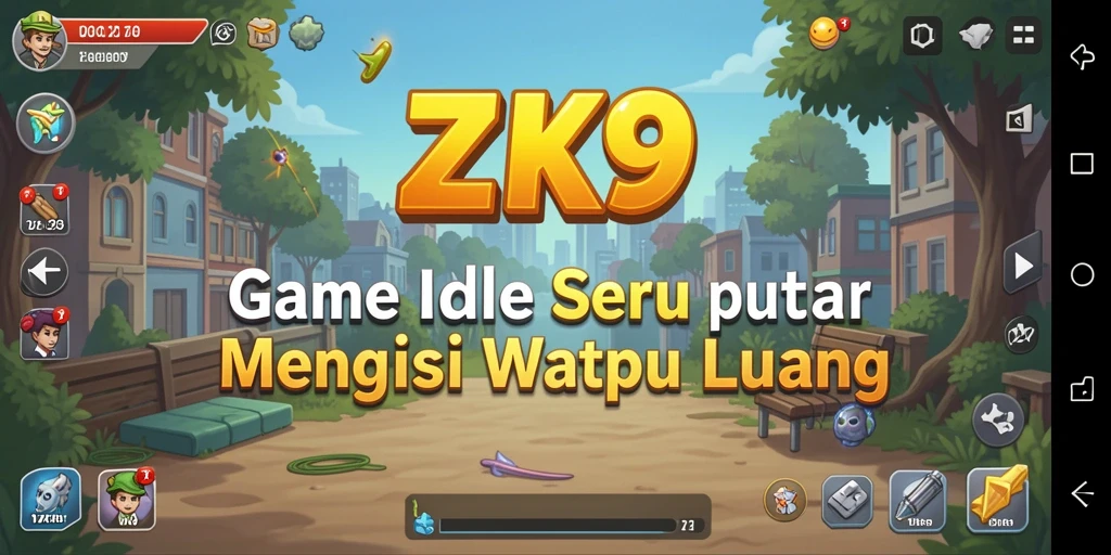 Tangkapan layar ZK9 menampilkan gameplay yang menarik dan santai.